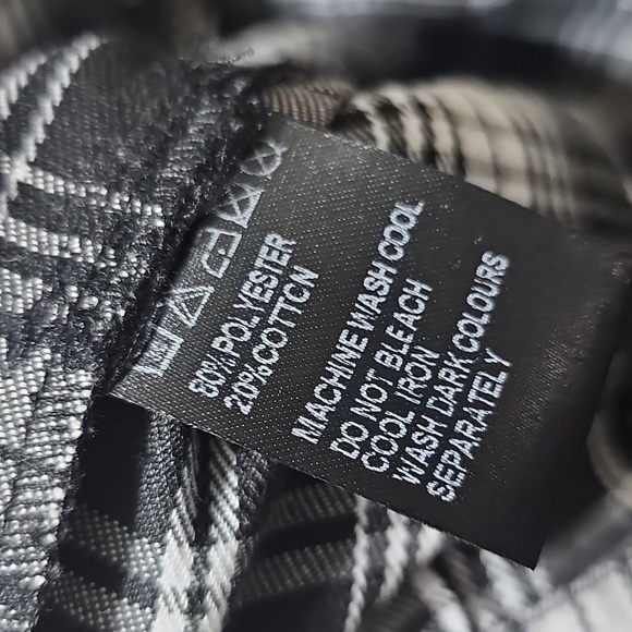 Mags & Pye Black and White Plaid Pants Size 4 NEW - Picture 4 of 5